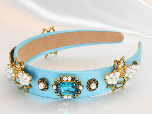 Beejewelled Hair Band - Blue