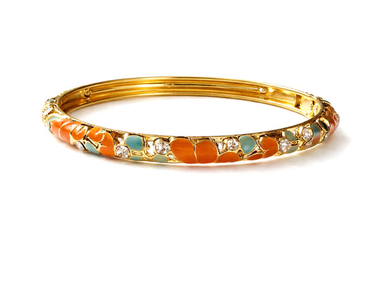 Sunset Enamel Victorian Bangle (Pack of 1)