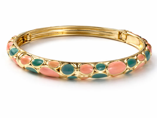 Pastel Pebble Enamel Bangle (Pack of 1)