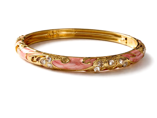 Rosette Victorian Enamel Bangle (Pack of 1)