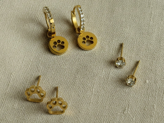 Pawfect Set of 3 Earrings