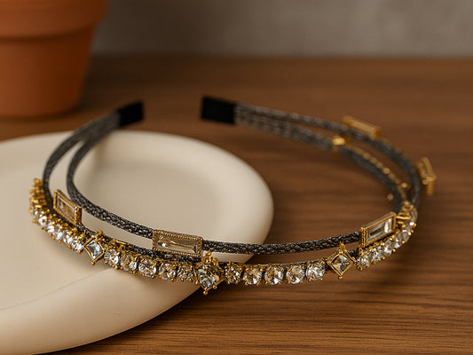 Crystal Royale Hair Band - White