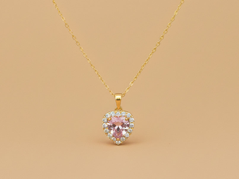 Pink Heart Necklace