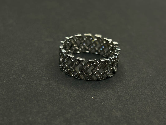 Zipper Cuban Ring