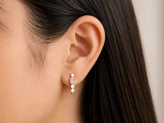 Heart Loops Small Earrings