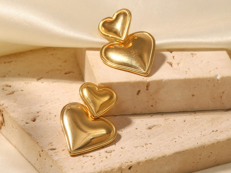 Missy Heart Drop Earrings