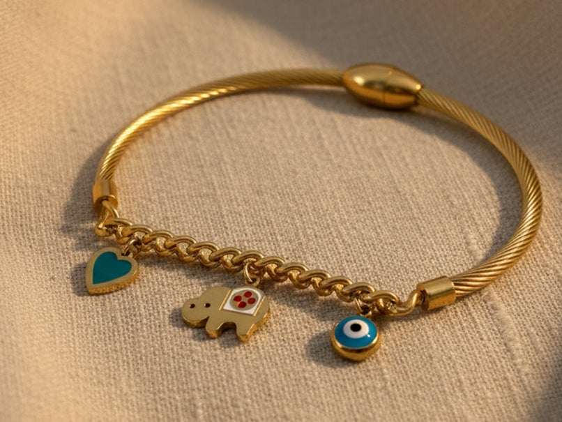 Eleva Evil Eye Bangle