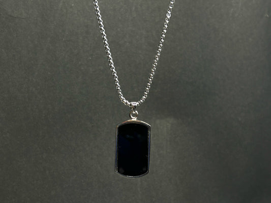 Midnight Tag Necklace