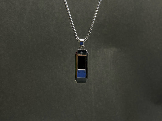 Black Blade Pendant Necklace