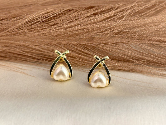 Entangled In Love Golden Studs