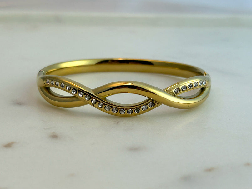 Infinity Stuuded Bangle