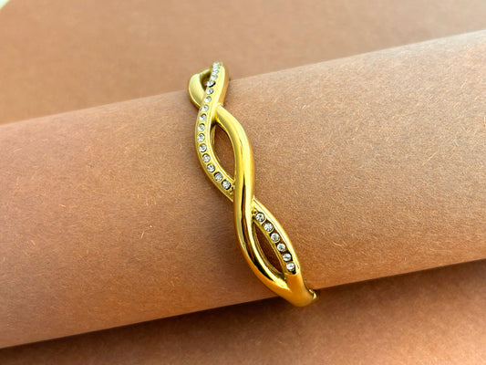 Infinity Stuuded Bangle