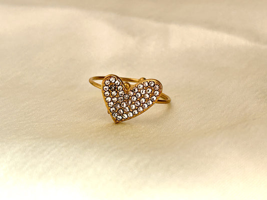 Nyssa Heart Ring (Adjustable)