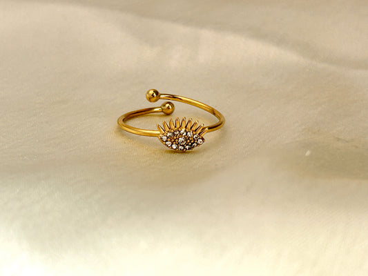 Evil Eye Ring (Adjustable)
