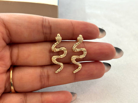 Golden Serpent - Earrings