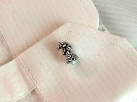 Men’s Silver Knight Cufflinks