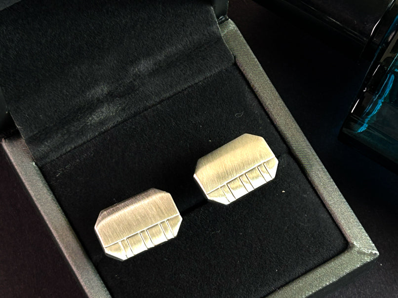 Men’s Octagon Stripe Cufflinks