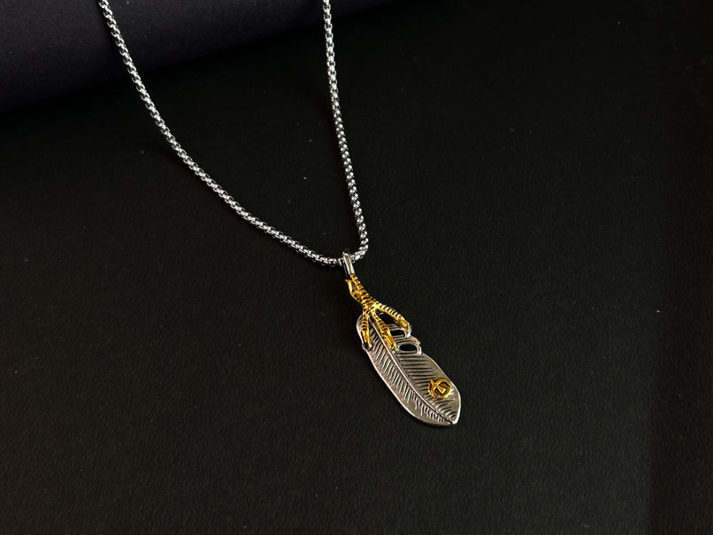 Eagle Feather Neck Chain for Men & Boys