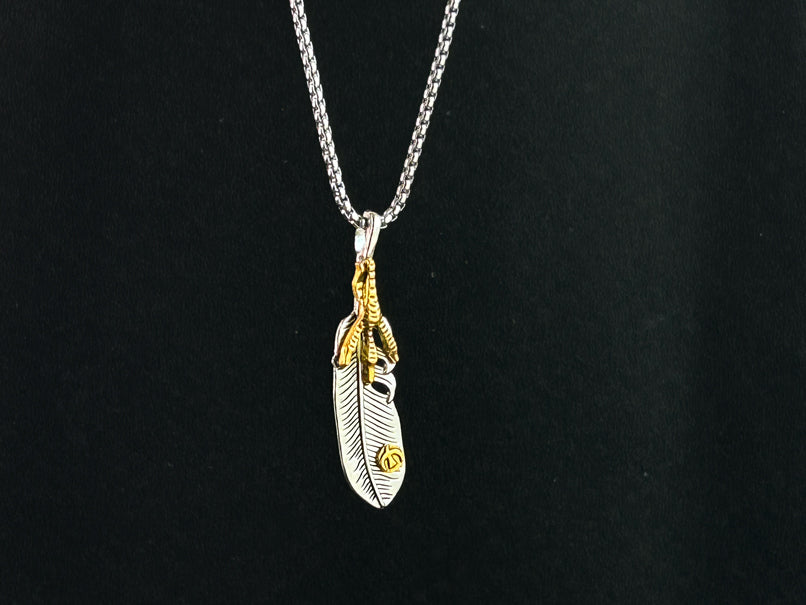 Eagle Feather Neck Chain for Men & Boys