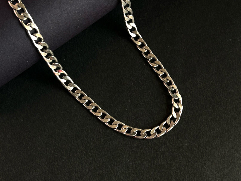 Close Matt Links Men's Chain - Stainless Steel Chain