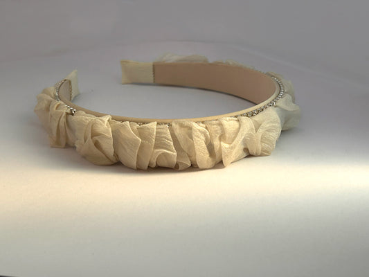 Ivory Ruffle Band