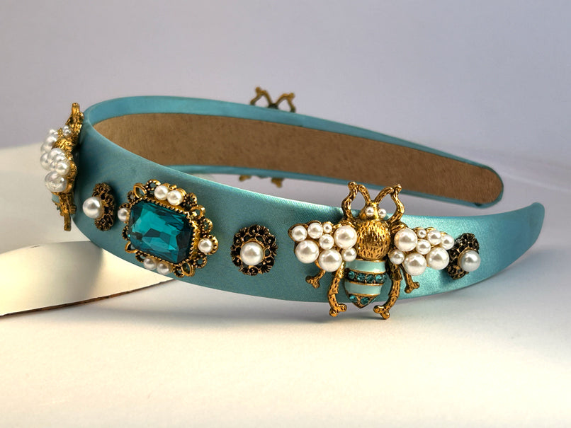 Beejewelled Hair Band - Blue