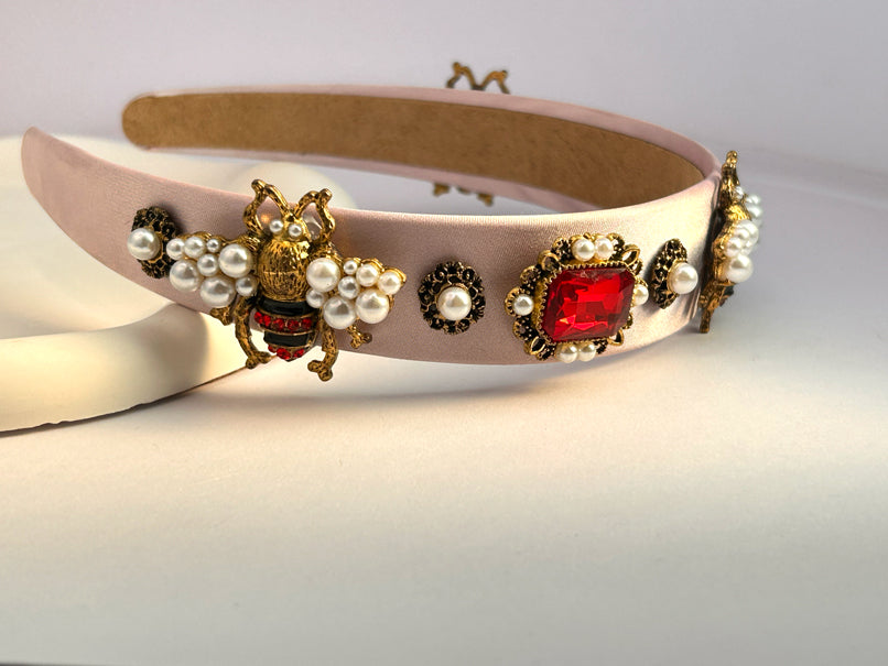 Beejewelled Hair Band - Pink