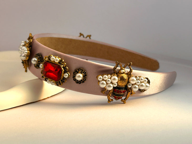 Beejewelled Hair Band - Pink