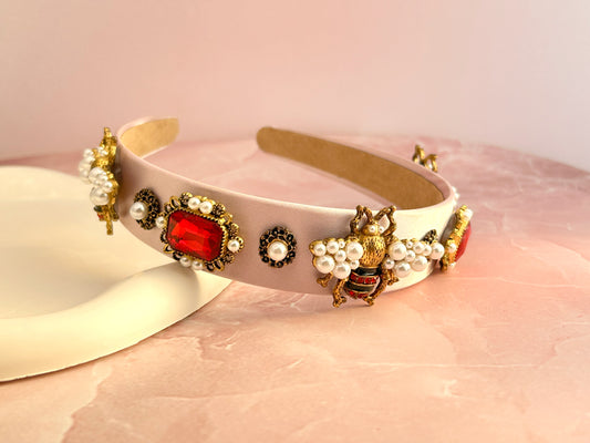 Beejewelled Hair Band - Pink