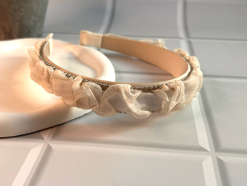 Ivory Ruffle Band