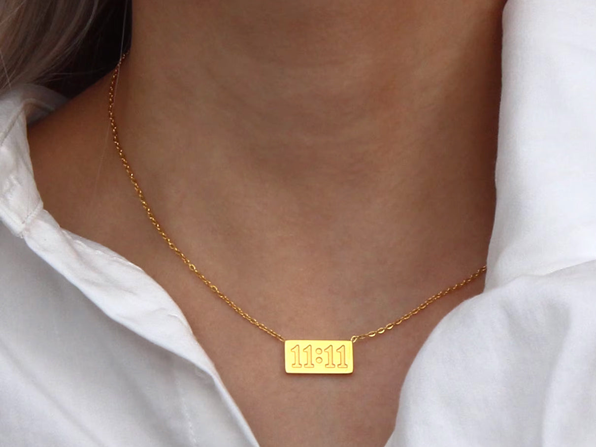 11:11 Necklace - 18k Gold Plated
