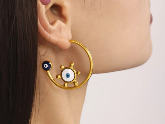 Auri Evil Eye Earrings