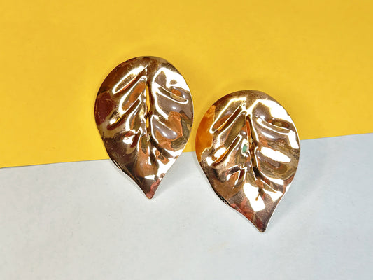 The Golden Leaves - Statement Earrings