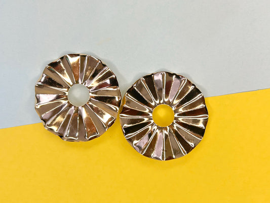 Geometric Circles - Statement Earrings