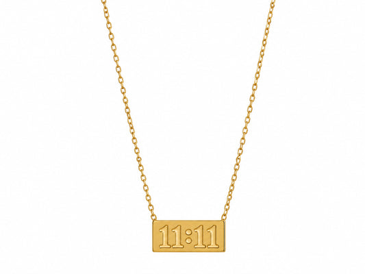 11:11 Necklace - 18k Gold Plated