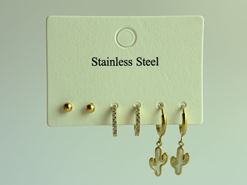 Desert Bloom Set of 3 Earrings