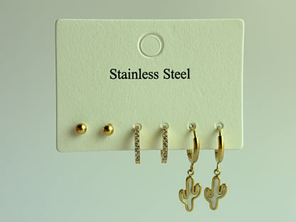 Desert Bloom Set of 3 Earrings