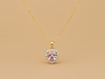 Pink Heart Necklace