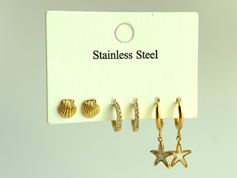 Aero Set of 3 Earrings