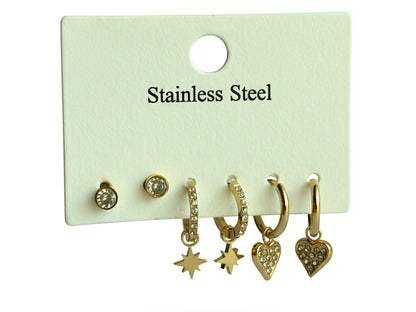 Dazzel Set of 3 Earrings