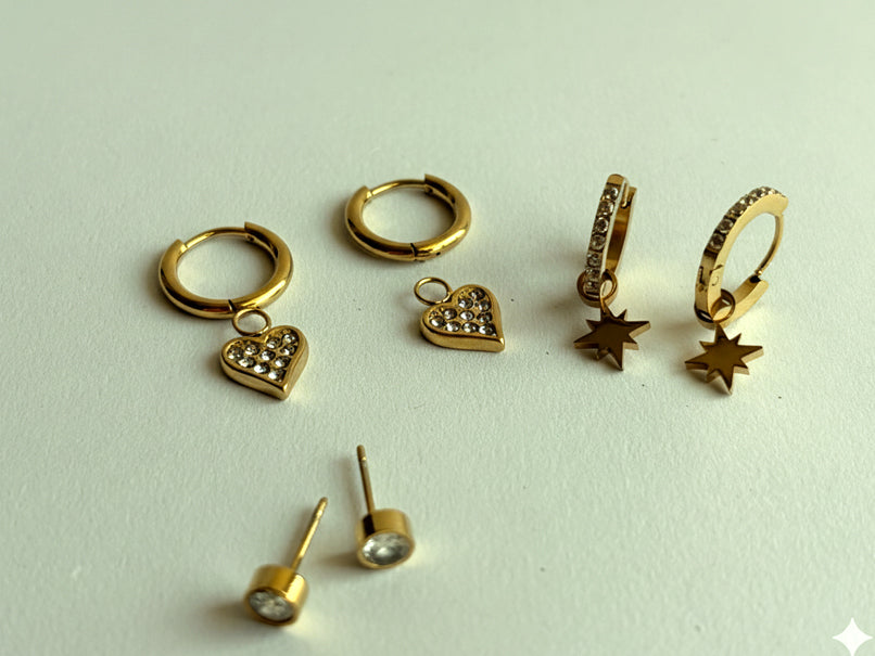 Dazzel Set of 3 Earrings