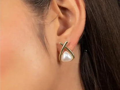 Entangled In Love Golden Studs
