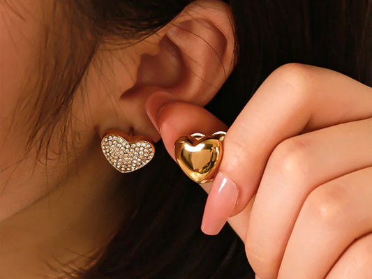 Reversible Heart Earrings