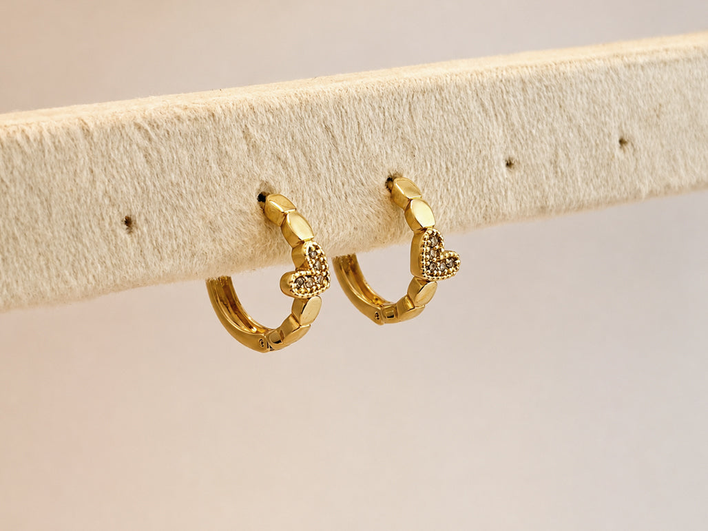 Heart Loops Small Earrings