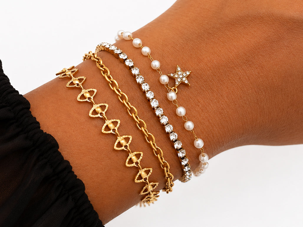 Etoile Pearl Wrap Bracelet