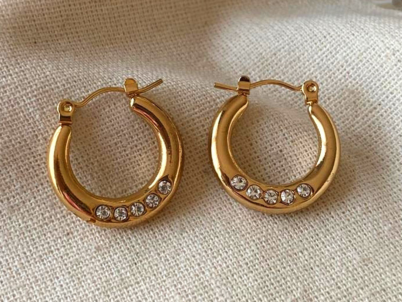 Crystal Curve Earrings