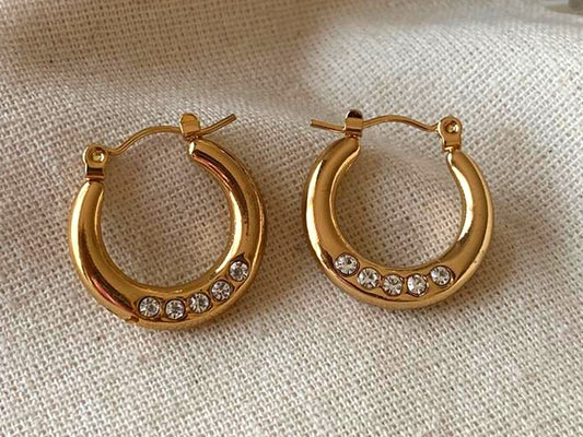 Crystal Curve Earrings