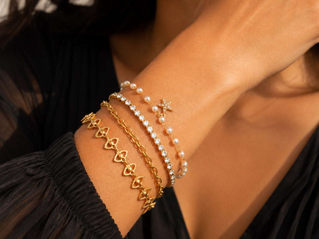 Etoile Pearl Wrap Bracelet