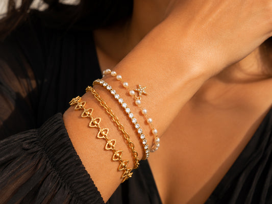 Etoile Pearl Wrap Bracelet