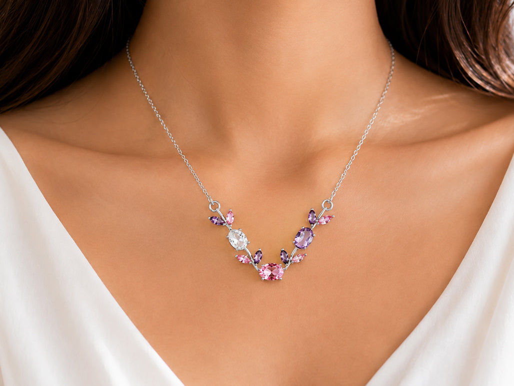 Floréa Tulip Necklace - Silver